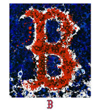Boston Red Sox team logo fine art