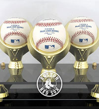 Red Sox acrylic baseball display cases