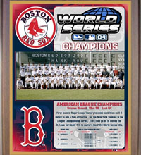 Boston Red Sox 2004 champions Healy plaque