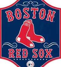 Boston Red Sox wooden sign