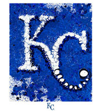 Kansas City Royals team logo fine art