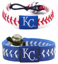 Kansas City Royals baseball seam bracelets