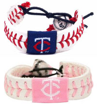 Minnesota Twins baseball seam bracelets