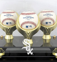 White Sox acrylic baseball display cases