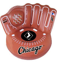 White Sox inflatable baseball glove chair