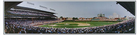 Wrigley Field panoramic posters by Rob Arra