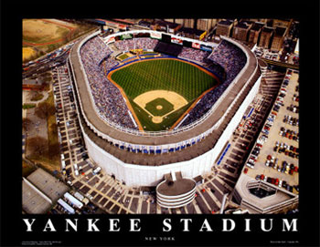 Yankee Stadium (original) aerial poster