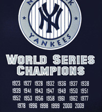 New York Yankees dynasty banner