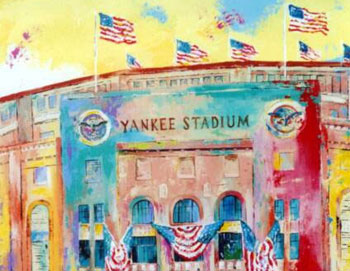 Yankee Stadium art by Al Sorenson