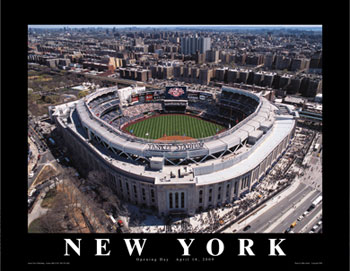 Yankee Stadium (new) aerial poster