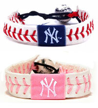 New York Yankees baseball seam bracelets