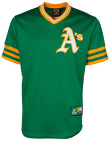 Oakland A's throwback jersey