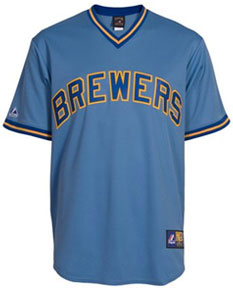 Milwaukee Brewers throwback jersey