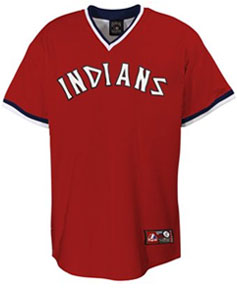 Cleveland Indians throwback jersey