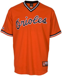 Baltimore Orioles throwback jersey