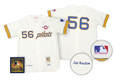 Seattle Pilots 1969 Jim Bouton jersey