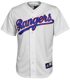Texas Rangers throwback jersey