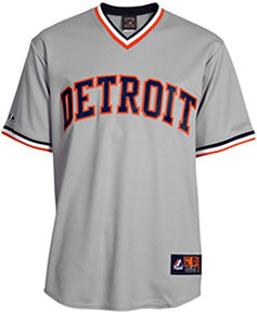 Detroit Tigers throwback jersey