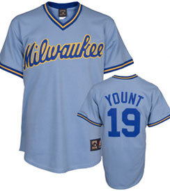 Robin Yount Milwaukee Brewers throwback jersey