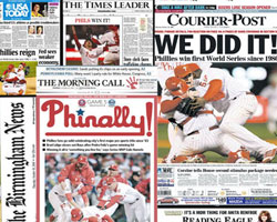 Front page news collage posters
