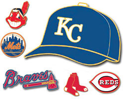 Team logo and hat pins