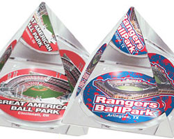 Ballpark crystal pyramids