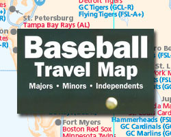 Ballpark travel map - 2011 edition