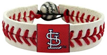 St. Louis Cardinals baseball seam bracelet