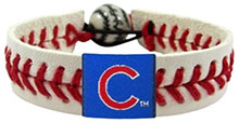 Chicago Cubs baseball seam bracelet