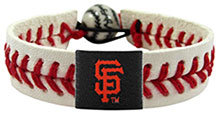 San Francisco Giants baseball seam bracelet