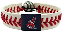 Cleveland Indians baseball seam bracelet