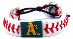 Oakland A's baseball wristband