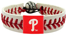 Philadelphia Phillies baseball seam bracelet