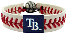 Tampa Bay Rays baseball seam bracelet