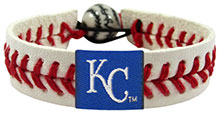 Kansas City Royals baseball seam bracelet