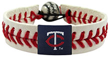 Minnesota Twins baseball seam bracelet