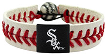 Chicago White Sox baseball seam bracelet