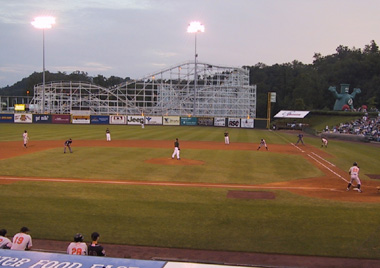 Blair County Ballpark - Skyliner roller coaster