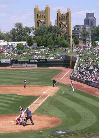 The Tower Bridge and Raley Field