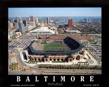 Baltimore aerial poster