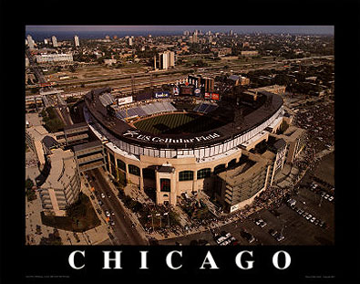 Chicago aerial poster