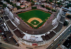 Wrigley Field aerial poster