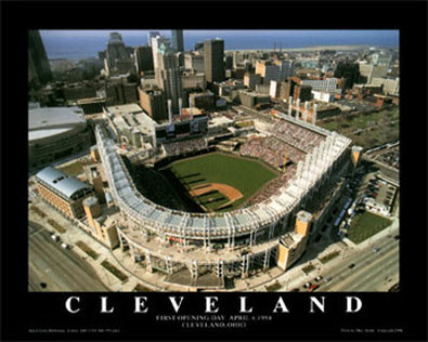 Cleveland aerial poster
