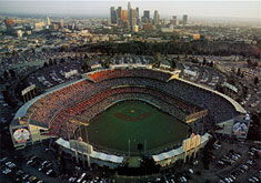 Dodger Stadium aerial poster