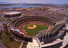 Oakland Coliseum aerial poster