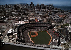 AT&T Park aerial poster