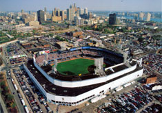 Tiger Stadium aerial poster