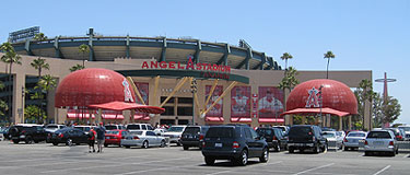 Angel Stadium of Anaheim main entrance plaza