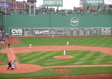 At Fenway Park, home of the Boston Red Sox, seating is limited to