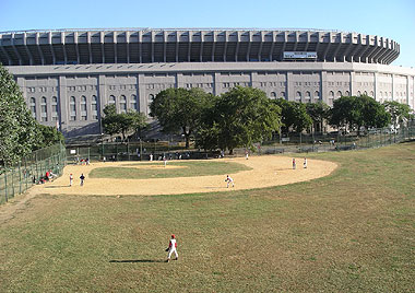 The exterior of Yankee Stadium